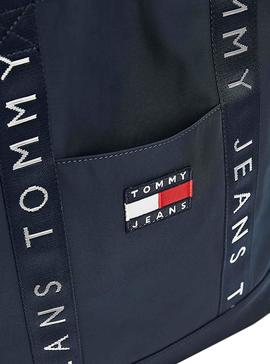 Borsa Tommy Jeans Heritage Blu per Donna