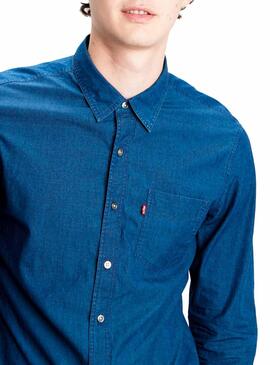Camicia Levis Sunset 1 Blu per Uomo