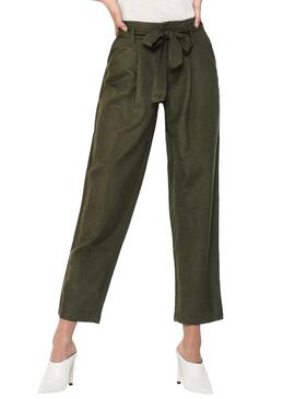 Pantaloni Only Viva Verde per Donna
