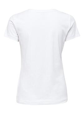 T-Shirt Only Lena Wild Bianco per Donna