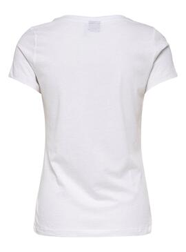 T-Shirt Only Snoopy Bianco per Donna