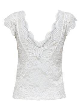 Top Only Alba Bianco per Donna