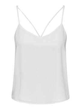 Top Only Moon Bianco per Donna