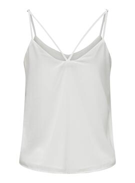 Top Only Moon Bianco per Donna
