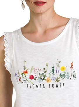 T-Shirt Naf Naf Flower Power per Donna