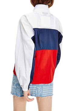 Parka Tommy Jeans Colorblock per Donna