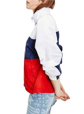 Parka Tommy Jeans Colorblock per Donna