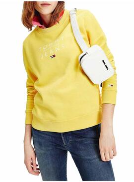 Felpe Tommy Jeans Fruit Giallo per Donna