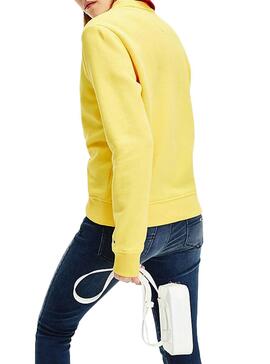 Felpe Tommy Jeans Fruit Giallo per Donna