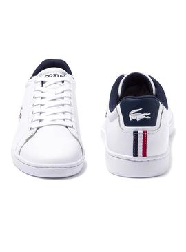 Sneaker Lacoste Carnaby Tri Bianco per Uomo