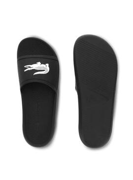 Infradito Lacoste Crocos Slide 119 Nero Uomo