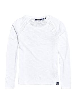 T-Shirt Superdry Sierra Bianco per Donna