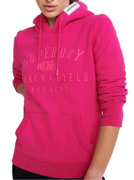 Felpe Superdry Track and Field Rosa Donna