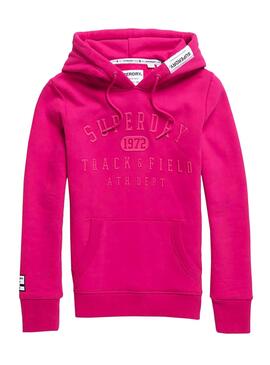 Felpe Superdry Track and Field Rosa Donna
