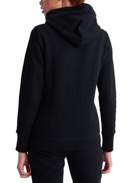 Felpe Superdry Track Ziphood Nero Donna