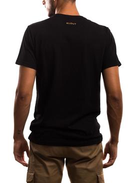 T-Shirt Klout Logo Nero per Uomo