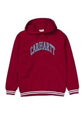 Felpe Carhartt Hooded Knowledge Rosso Donna