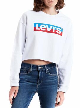 Felpe Levis Graphic Bianco crudo