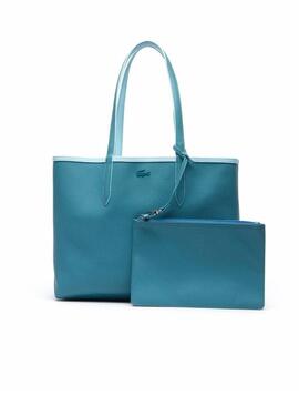 Borsa donna blu reversibile Lacoste Anna