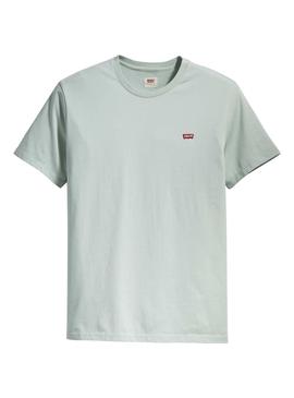 T-Shirt Levis Basic Verde per Uomo