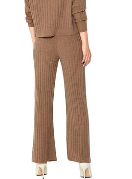 Pantalonies Only Tessa De Knitted Tostado per Donna