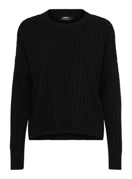 Pullover Only Tessa Strutturato Nero per Donna