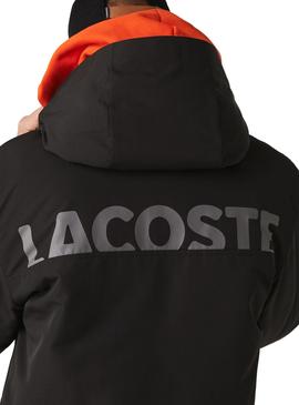 Parka Lacoste Waterproof Nero per Uomo