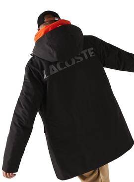 Parka Lacoste Waterproof Nero per Uomo