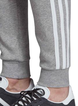 Pantalonies Adidas 3 bande Grigio per Uomo