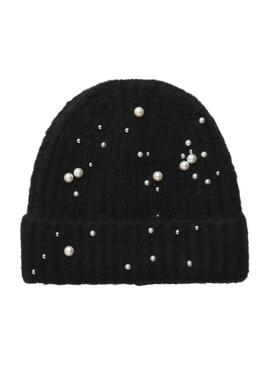 Pieces Felia Pearl Black Womens Hat