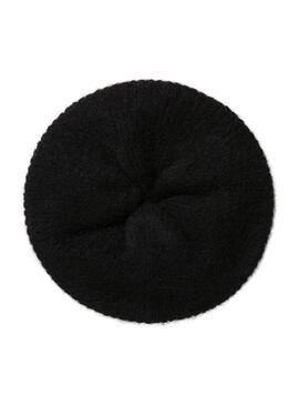 Beret Pieces Fluffy Black For Women
