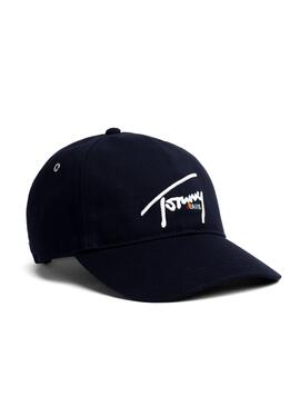 Cap Tommy Jeans Signature Blu Navy Donna