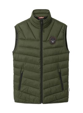 Gilet Napapijri Aerons V Verde per Uomo