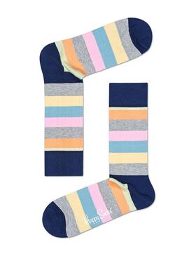 calze Happy Socks Stripe Grigio 