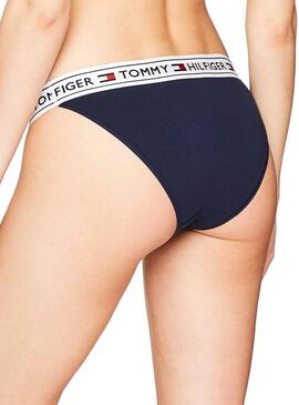 Pantalone Tommy Hilfiger Bikini Blu Navy da donna