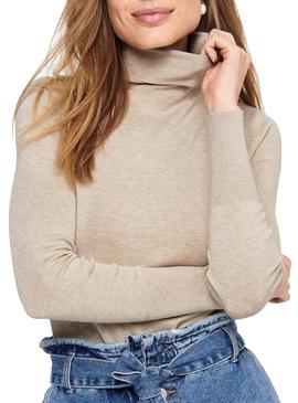 Pullover Only Venice Rollneck Beige per Donna