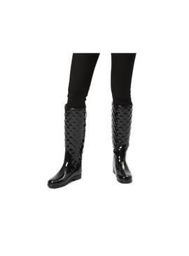 Stivale Hunter Refined Gloss Quilt Tall Black