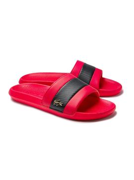 Flip flops Lacoste Croco Slide 012 Rosso per Uomo