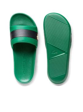 Flip flops Lacoste Croco Slide 012 Verde per Uomo