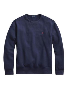 Felpa Polo Ralph Lauren Blu Navy per Uomo