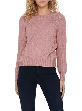 Pullover Only Sandy Rosa per Donna