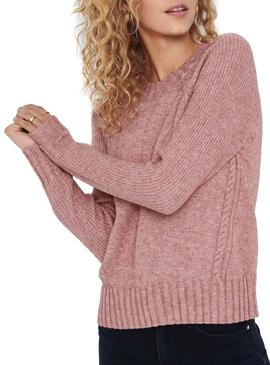 Pullover Only Sandy Rosa per Donna