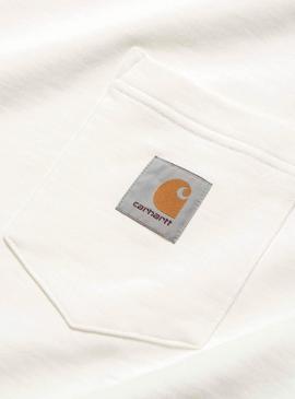 Felpa Carhartt Pocket Bianco per Uomo
