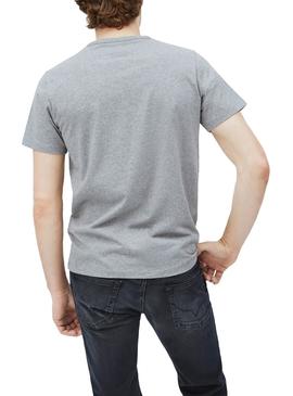 T-Shirt Pepe Jeans Cassetto Grigio per Uomo