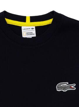 Felpa Lacoste x National Geographic Blu Navy