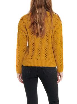 Pullover Only Chanet Giallo per Donna