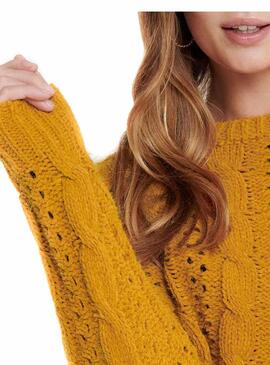 Pullover Only Chanet Giallo per Donna