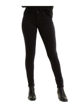 Jeans Levis 711 Skinny Nero per Donna