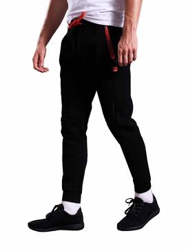 Pantaloni Superdry joggers gym tech Nero Uomo