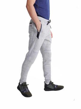 Pantaloni Superdry Joggers Gym Tech Grigio Uomo